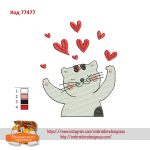 77477 Закоханий котик