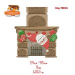 78016 Санта Клаус і камін