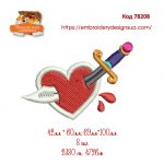 78208 Серце і кинджал