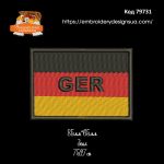 79731  Шеврон Прапор Німецький