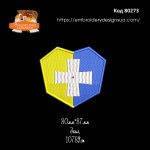 80273 Шеврон Українське серце з хрестом