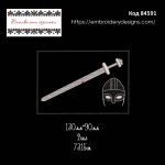 84591 Шеврон Меч і шолом Вікінга